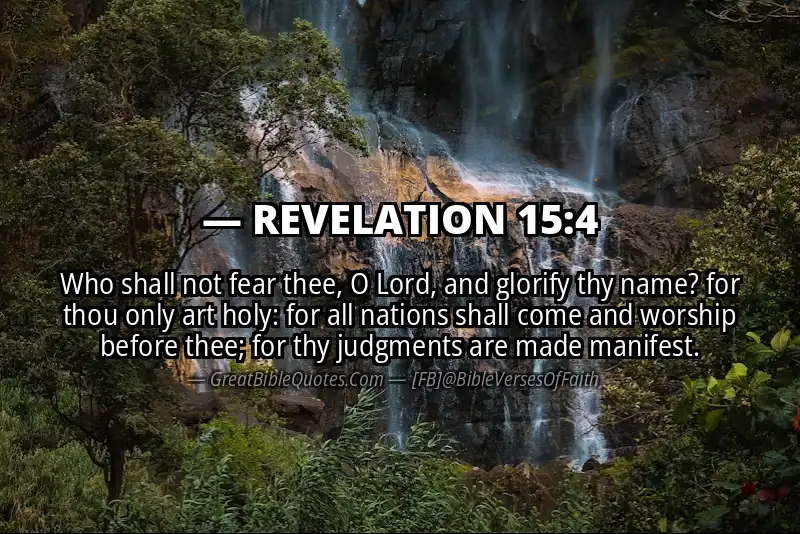 REVELATION 15:4 Verse