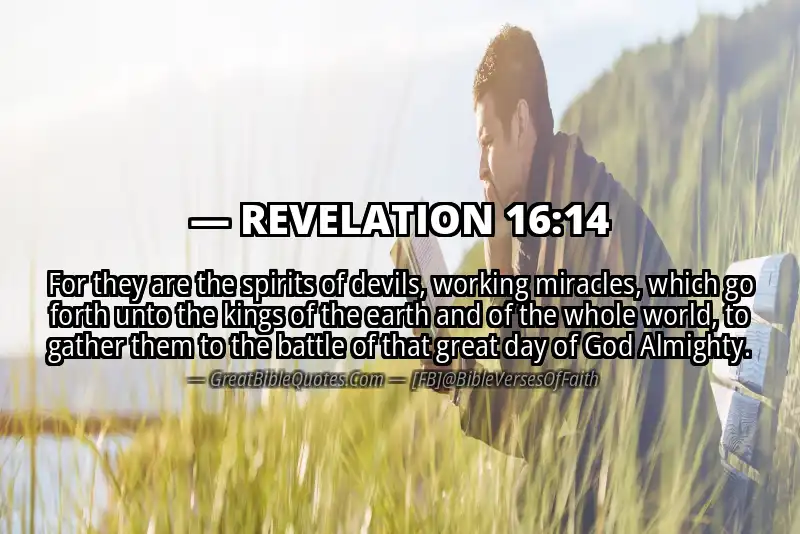 Bible verse: REVELATION 16:14 Image