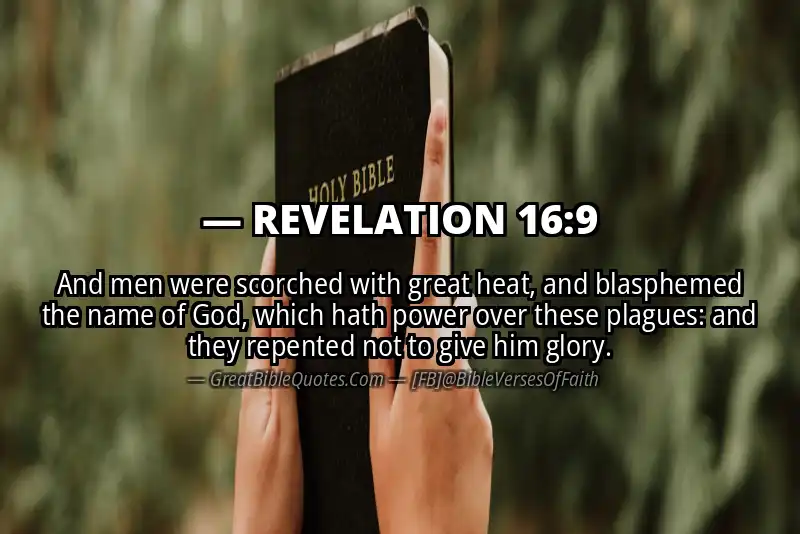 Bible verse: REVELATION 16:9 Image