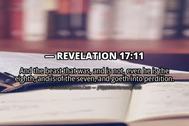 Bible verse: REVELATION 17:11 Image