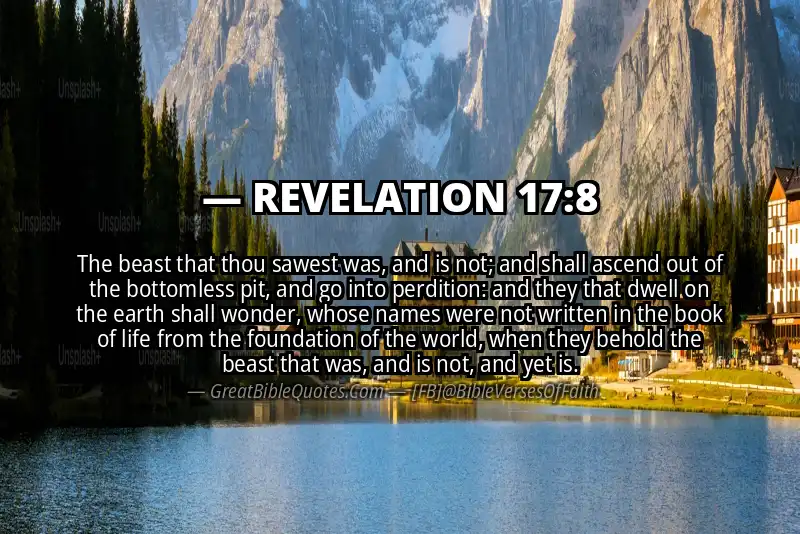 Bible verse: REVELATION 17:8 Image