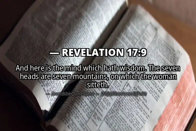 Bible verse: REVELATION 17:9 Image