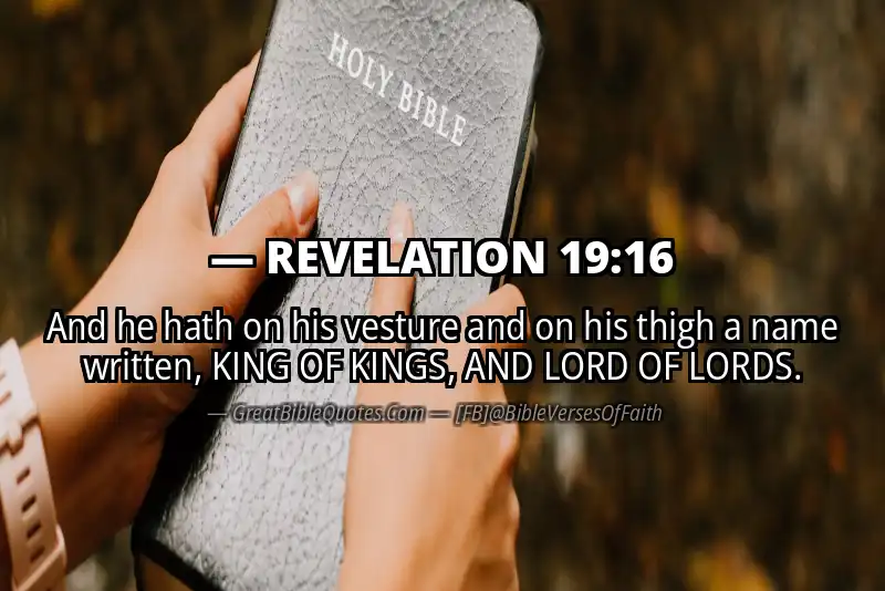 Bible verse: REVELATION 19:16 Image