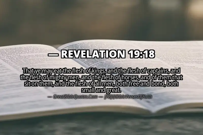 Bible verse: REVELATION 19:18 Image