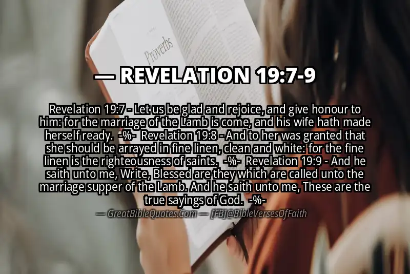 Image for REVELATION 19:7-9 Bible verse