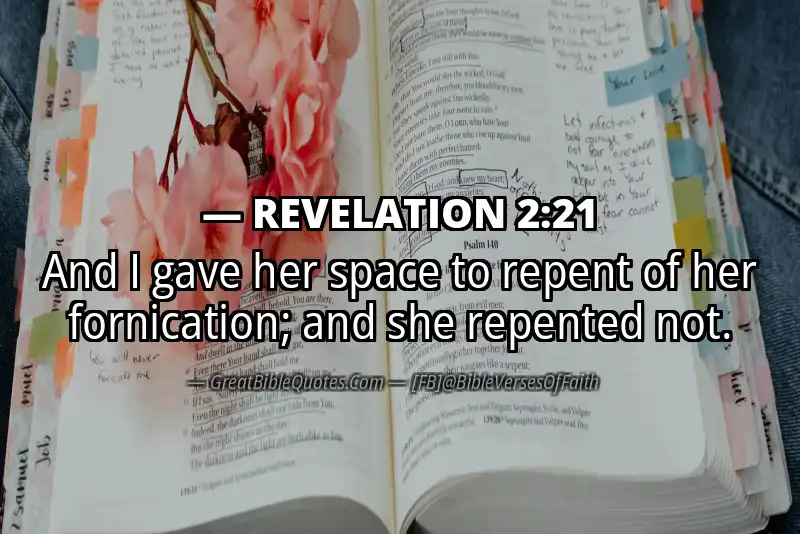 Bible verse: REVELATION 2:21 Image
