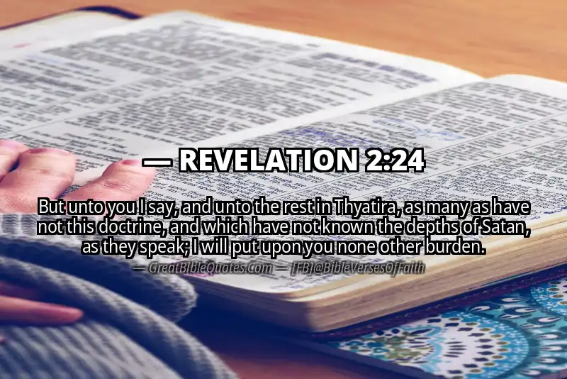 Bible verse: REVELATION 2:24 Image