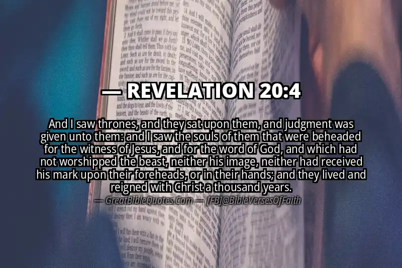 REVELATION 20:4 Verse