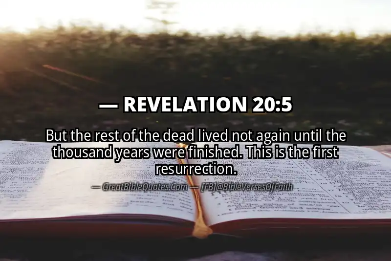 REVELATION 20:5 Verse