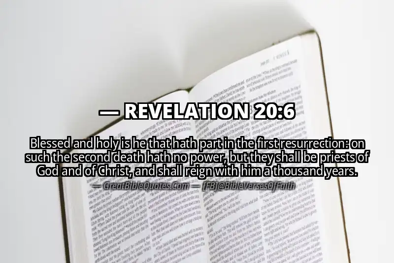 REVELATION 20:6 Verse