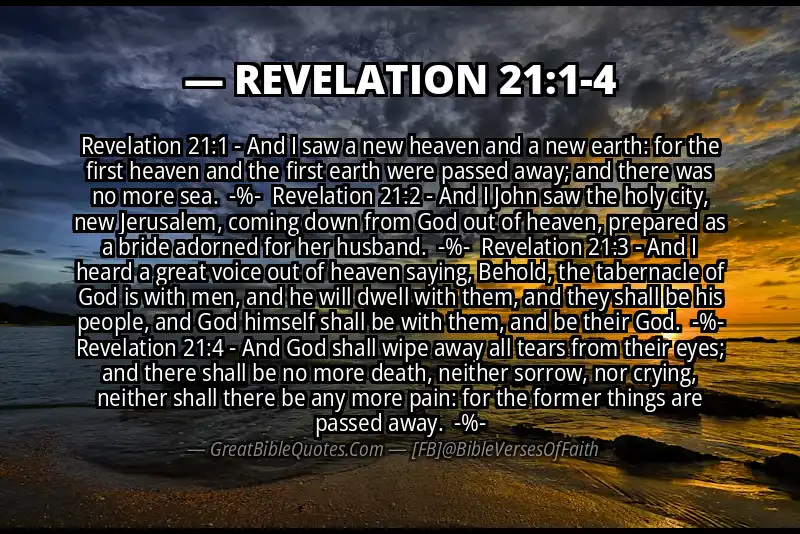 Image for REVELATION 21:1-4 Bible verse