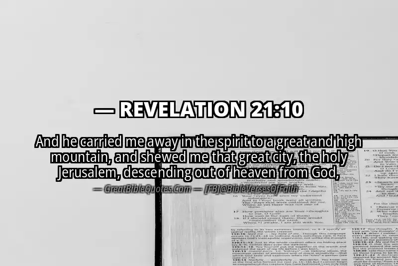 Bible verse: REVELATION 21:10 Image