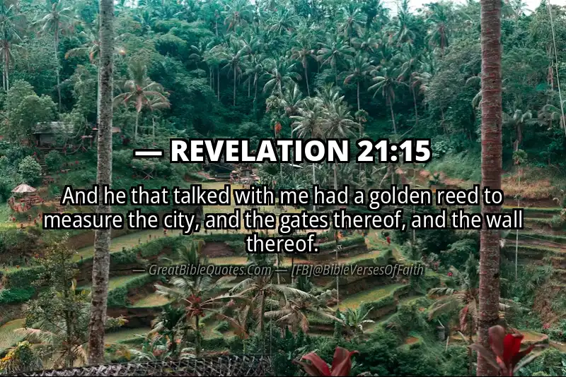 Bible verse: REVELATION 21:15 Image
