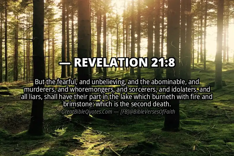 Bible verse: REVELATION 21:8 Image