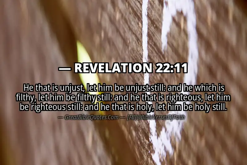REVELATION 22:11 Verse