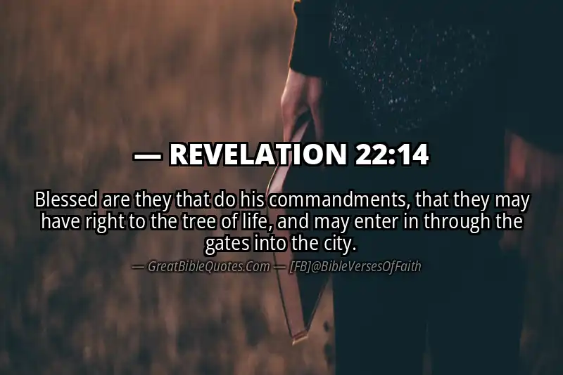 REVELATION 22:14 Verse