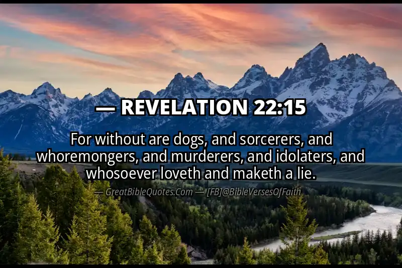 REVELATION 22:15 Verse