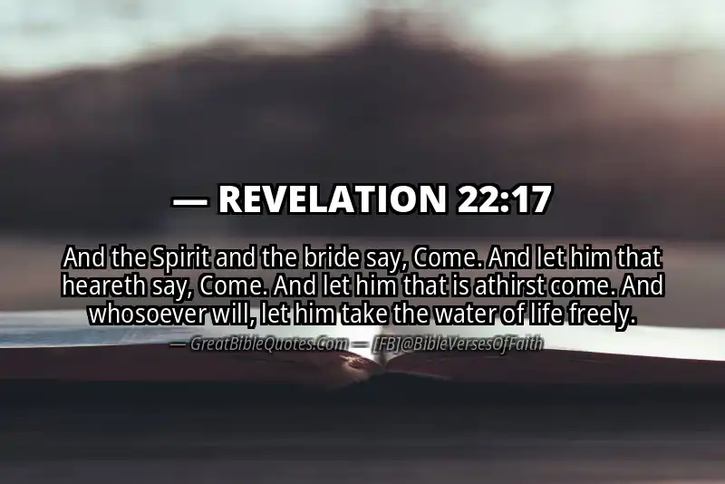 REVELATION 22:17 Verse