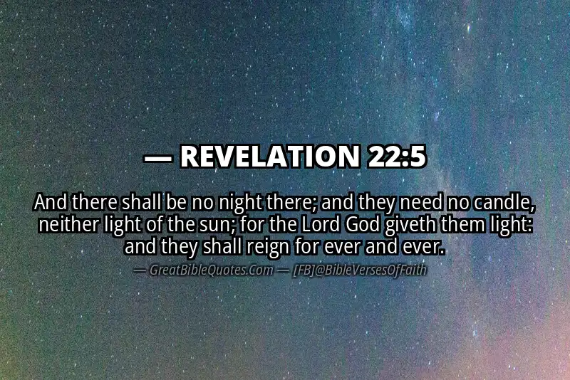 REVELATION 22:5 Verse