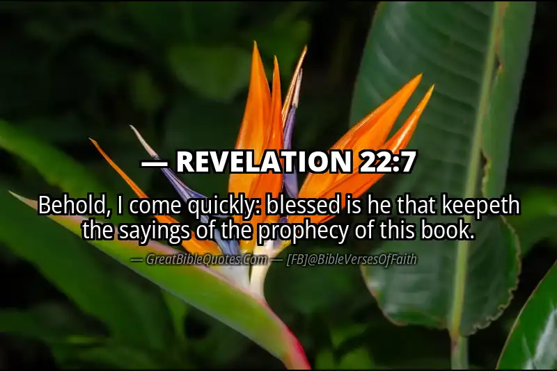 REVELATION 22:7 Verse