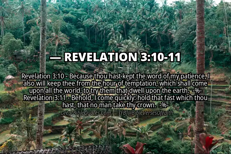 Image for REVELATION 3:10-11 Bible verse