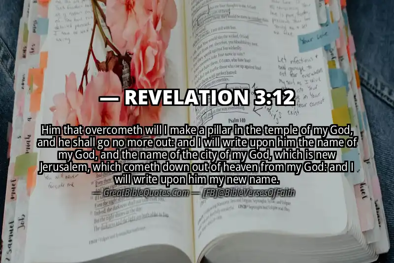 Bible verse: REVELATION 3:12 Image