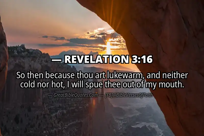 Bible verse: REVELATION 3:16 Image