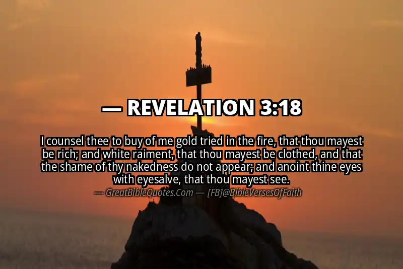 Bible verse: REVELATION 3:18 Image