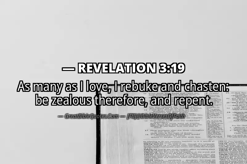 REVELATION 3:19 Verse