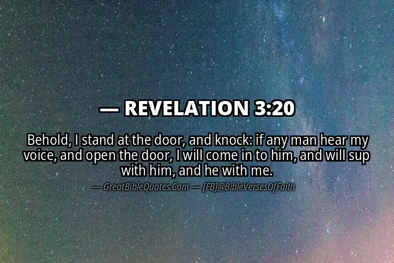 REVELATION 3:20 Verse Image