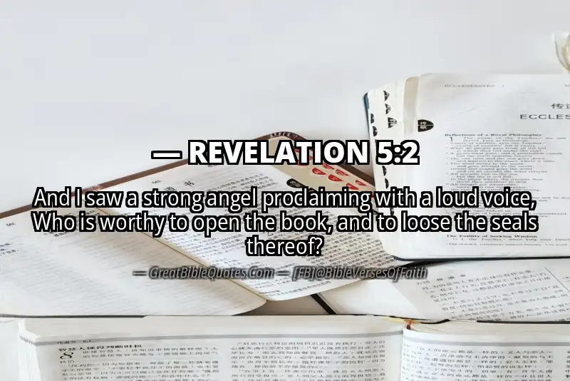 Bible verse: REVELATION 5:2 Image