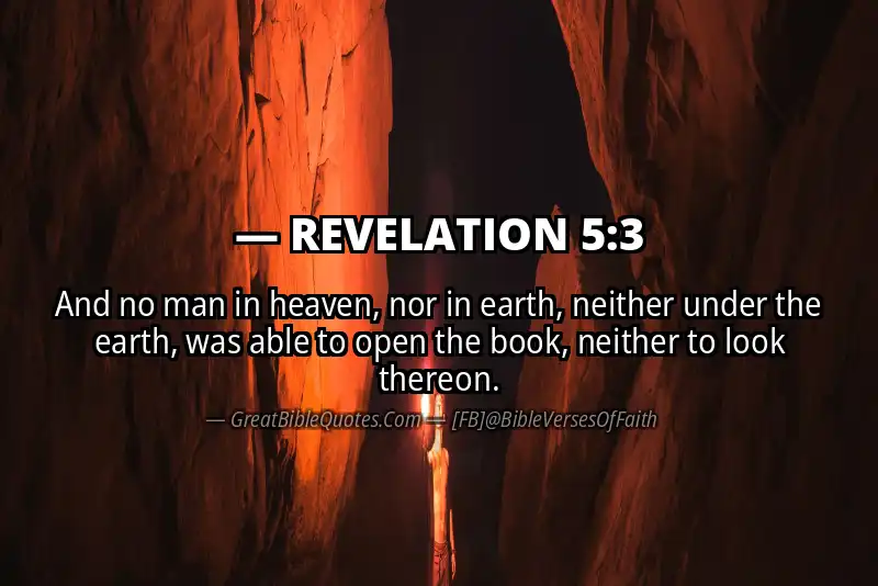 REVELATION 5:3 Verse