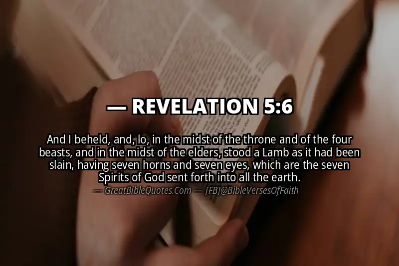 Bible verse: REVELATION 5:6 Image