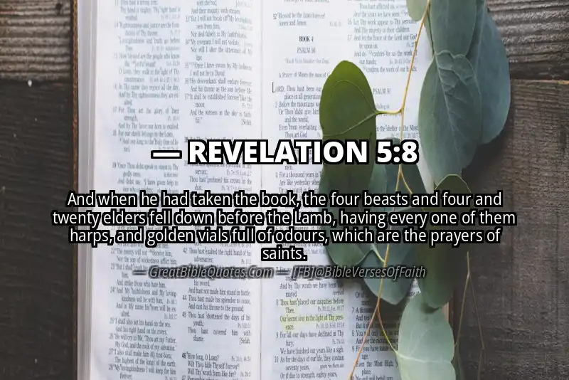 Bible verse: REVELATION 5:8 Image