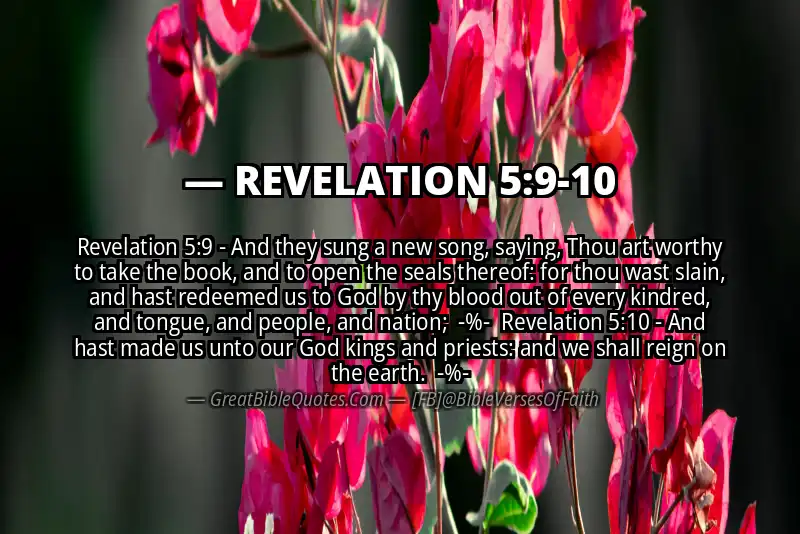 Image for REVELATION 5:9-10 Bible verse