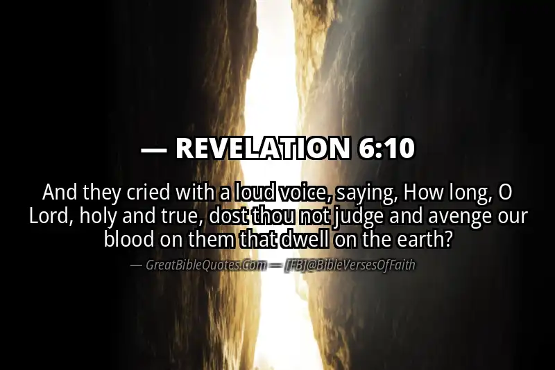 REVELATION 6:10 Verse