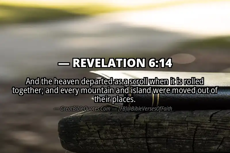REVELATION 6:14 Verse