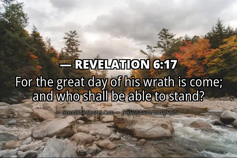 Bible verse: REVELATION 6:17 Image
