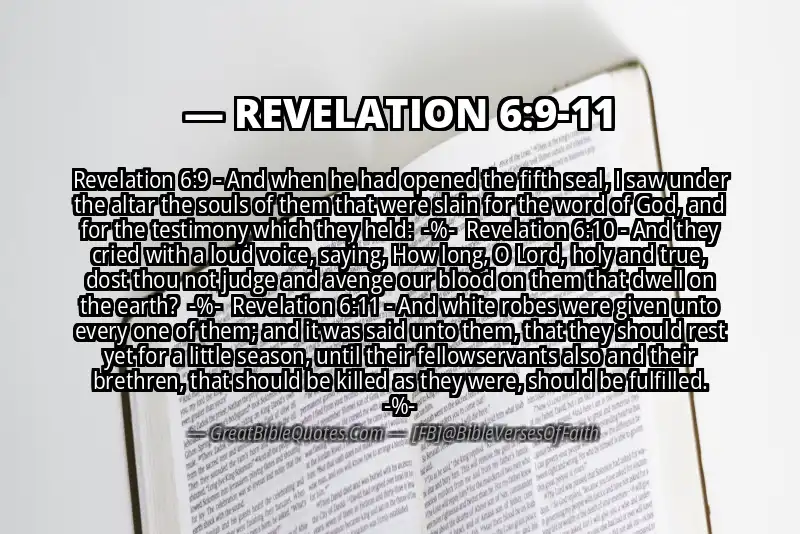 Image for REVELATION 6:9-11 Bible verse