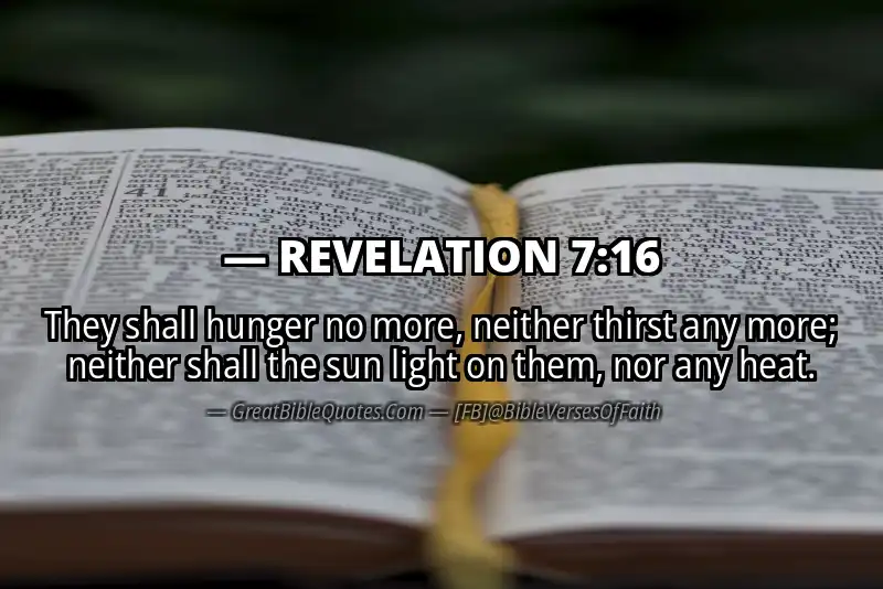 REVELATION 7:16 Verse
