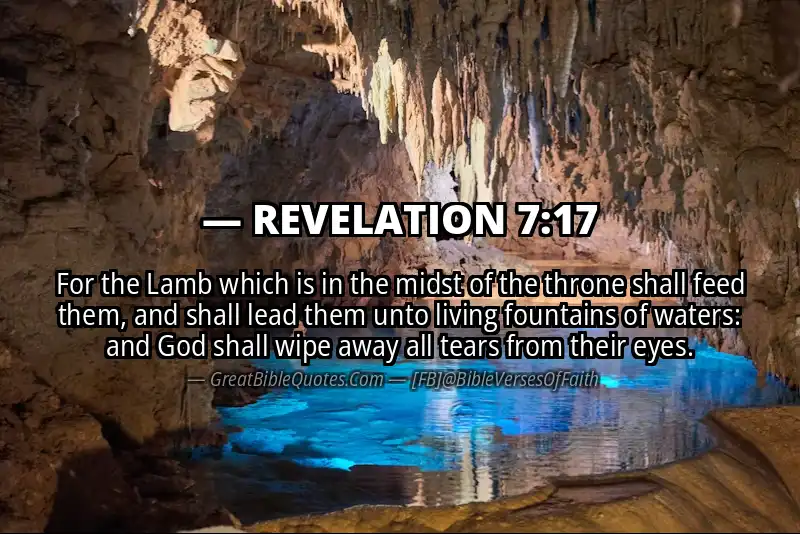 Bible verse: REVELATION 7:17 Image