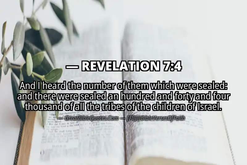 Bible verse: REVELATION 7:4 Image