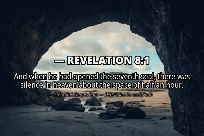 Bible verse: REVELATION 8:1 Image