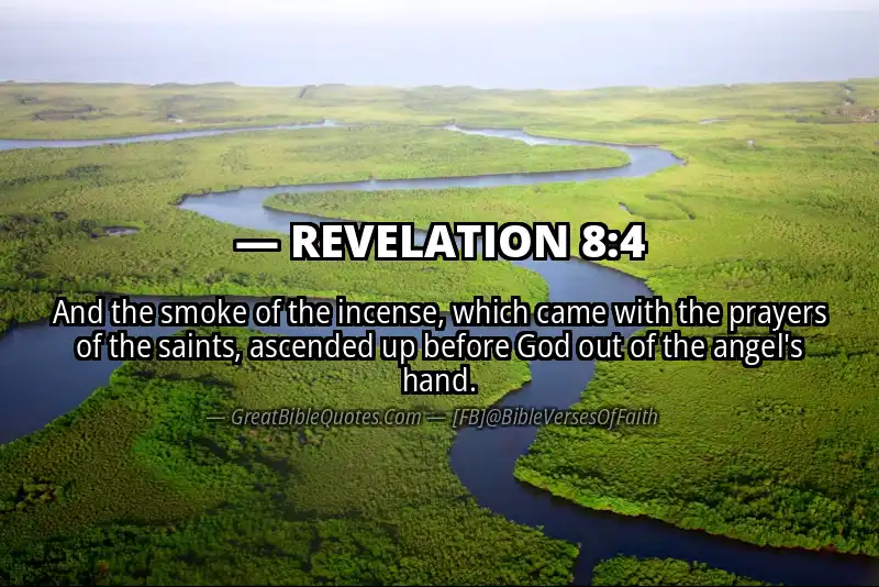 Bible verse: REVELATION 8:4 Image