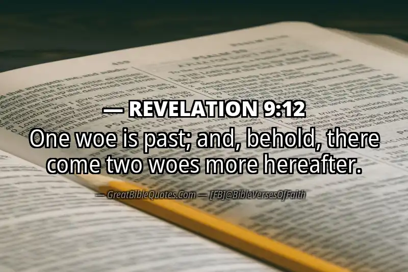 Bible verse: REVELATION 9:12 Image