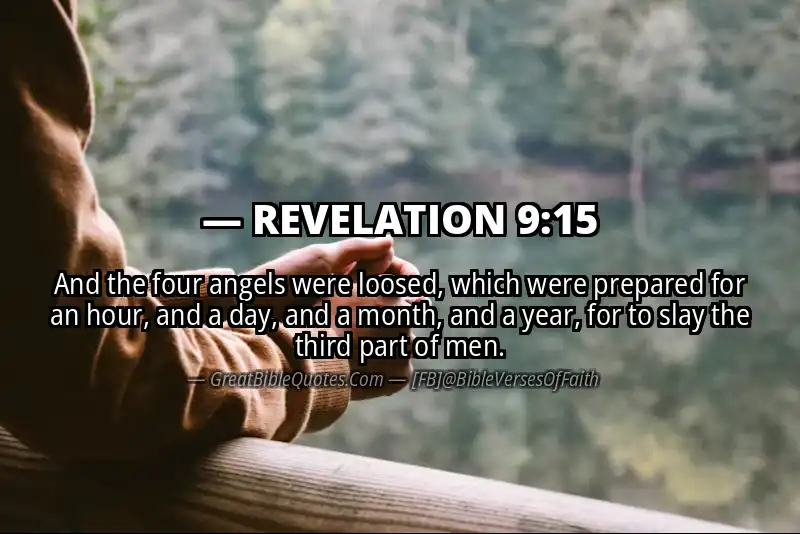 Bible verse: REVELATION 9:15 Image