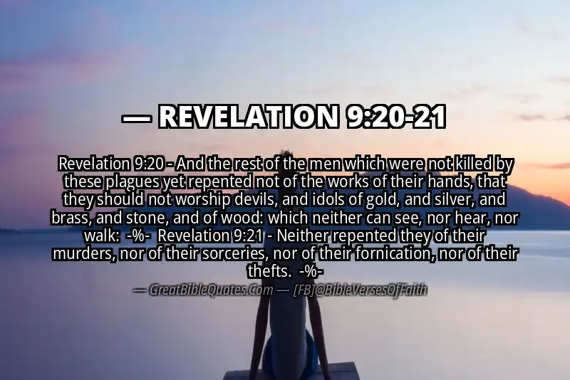 Image for REVELATION 9:20-21 Bible verse
