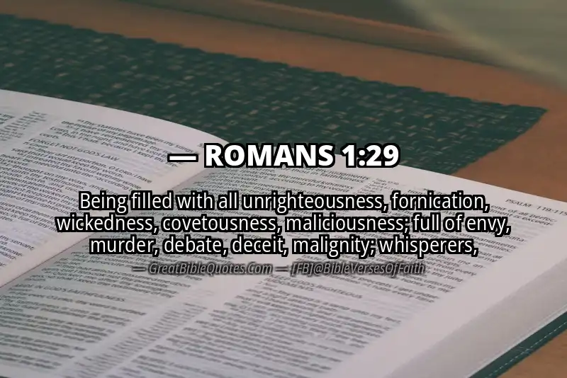 ROMANS 1:29 Verse