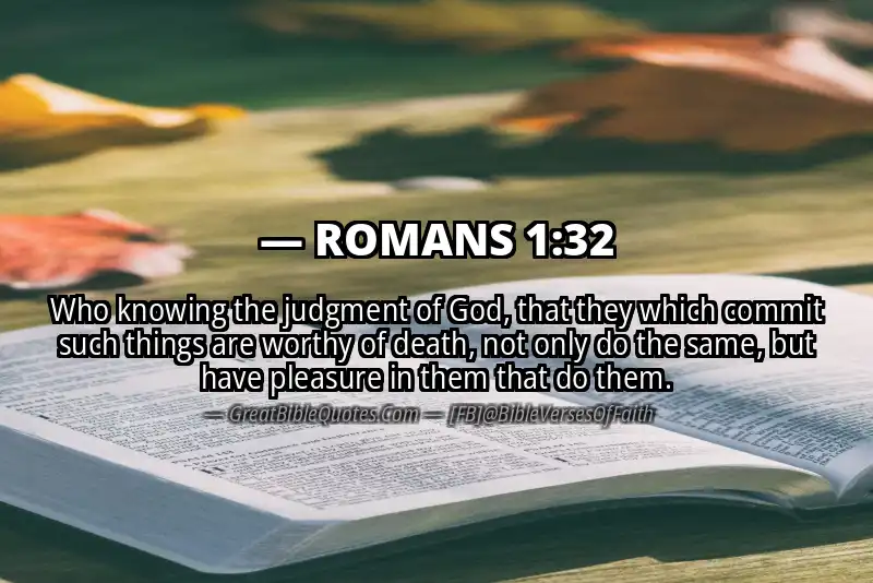 ROMANS 1:32 Verse