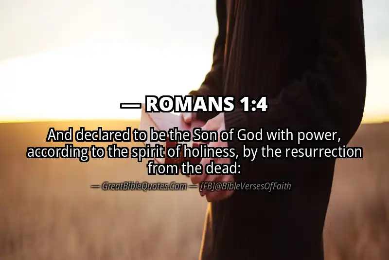 Bible verse: ROMANS 1:4 Image